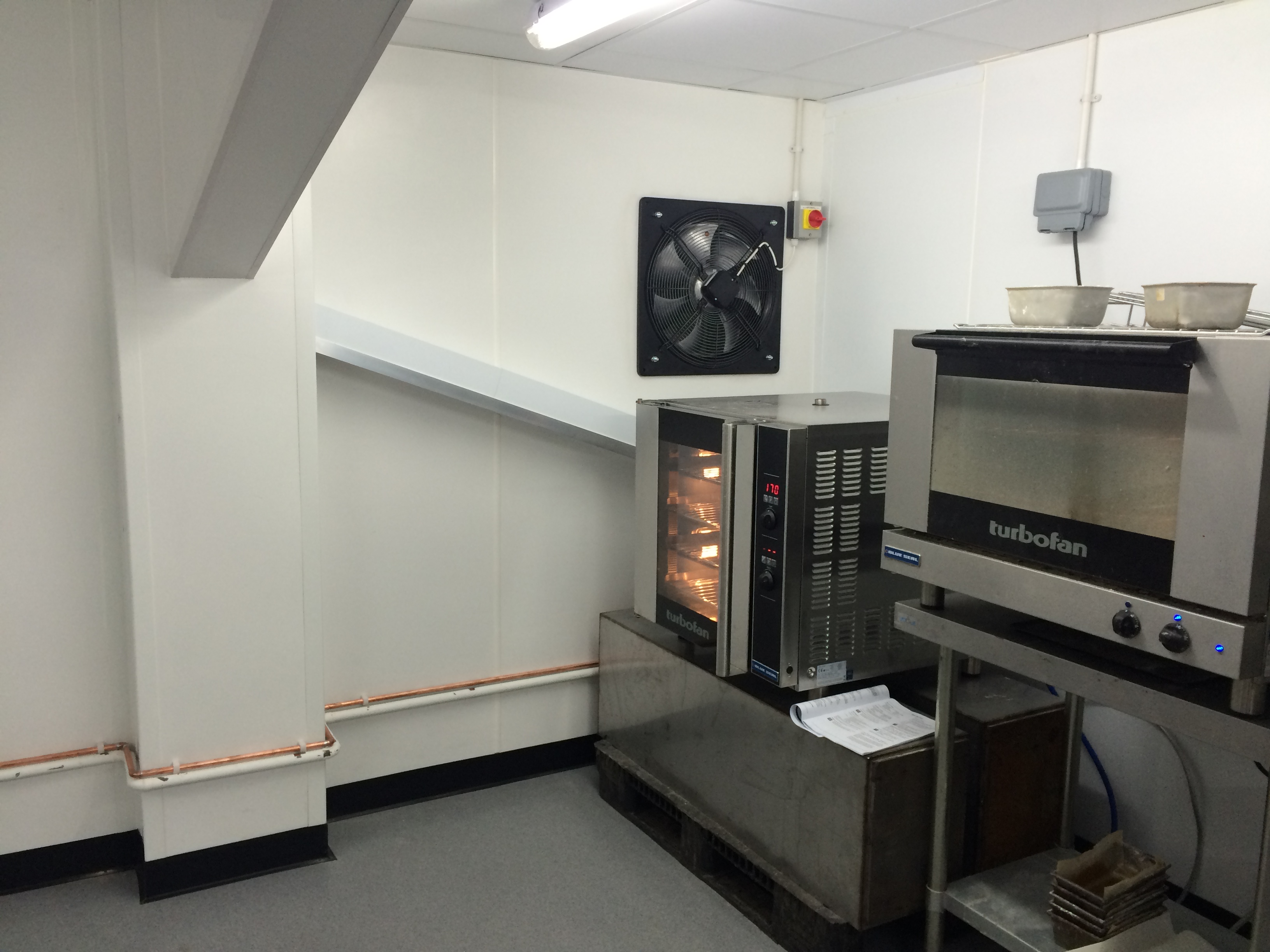 Close up of image of gluten free pop up bakery machinery