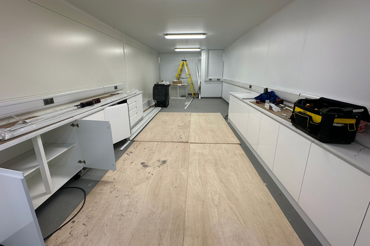 Installation of additional area